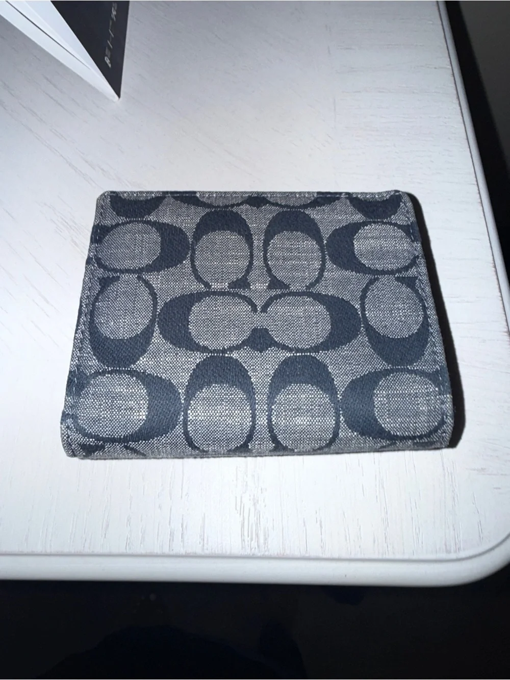 Coach Navy Small Morgan Wallet